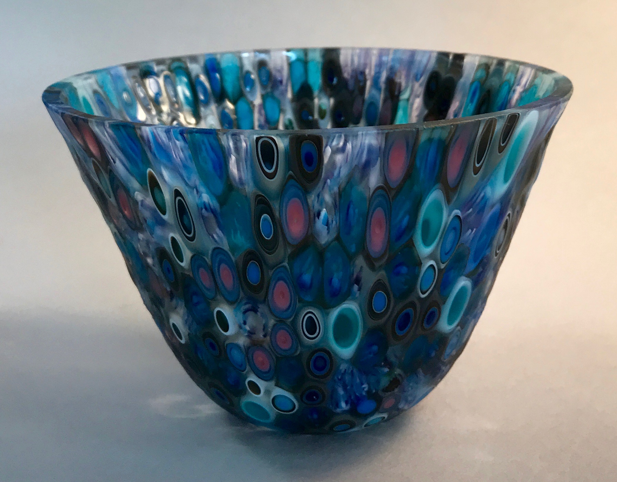 Murrine Glass bowl - blue