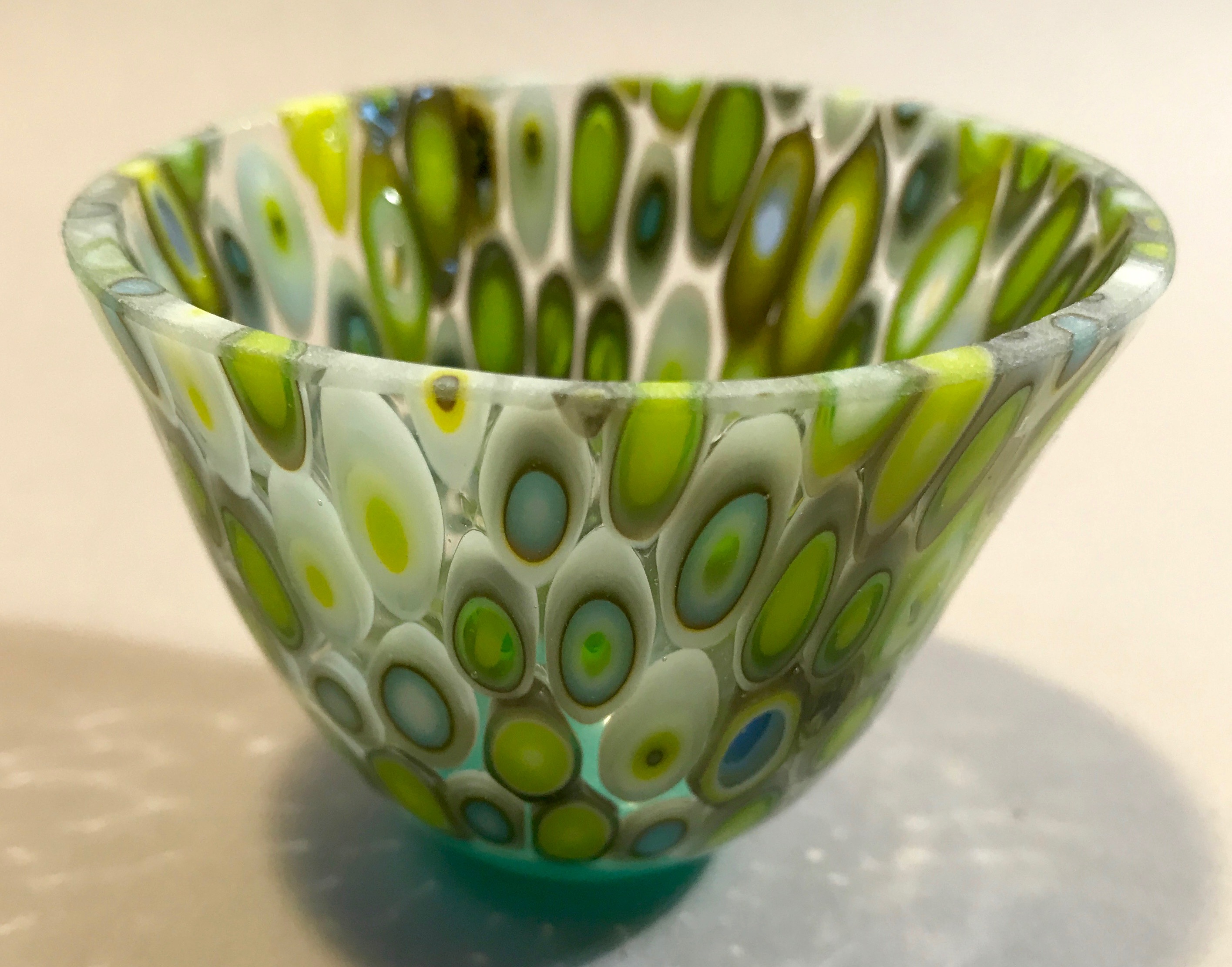 Murrine Glass bowl - green