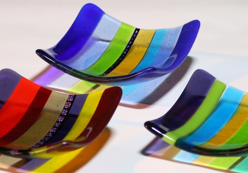 Striped dishes